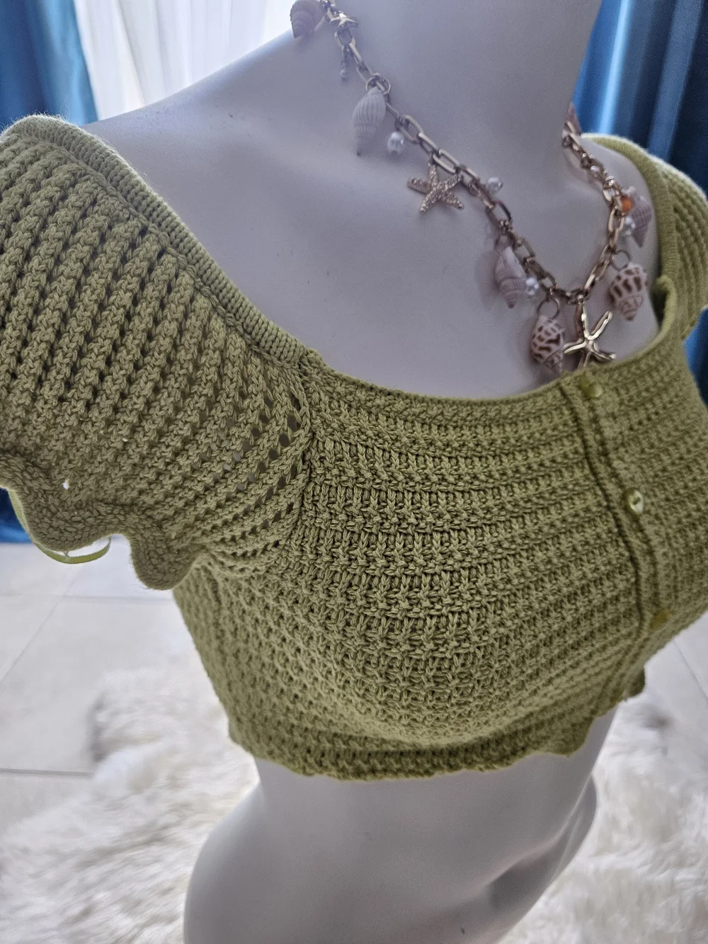 Zara cropped crochet